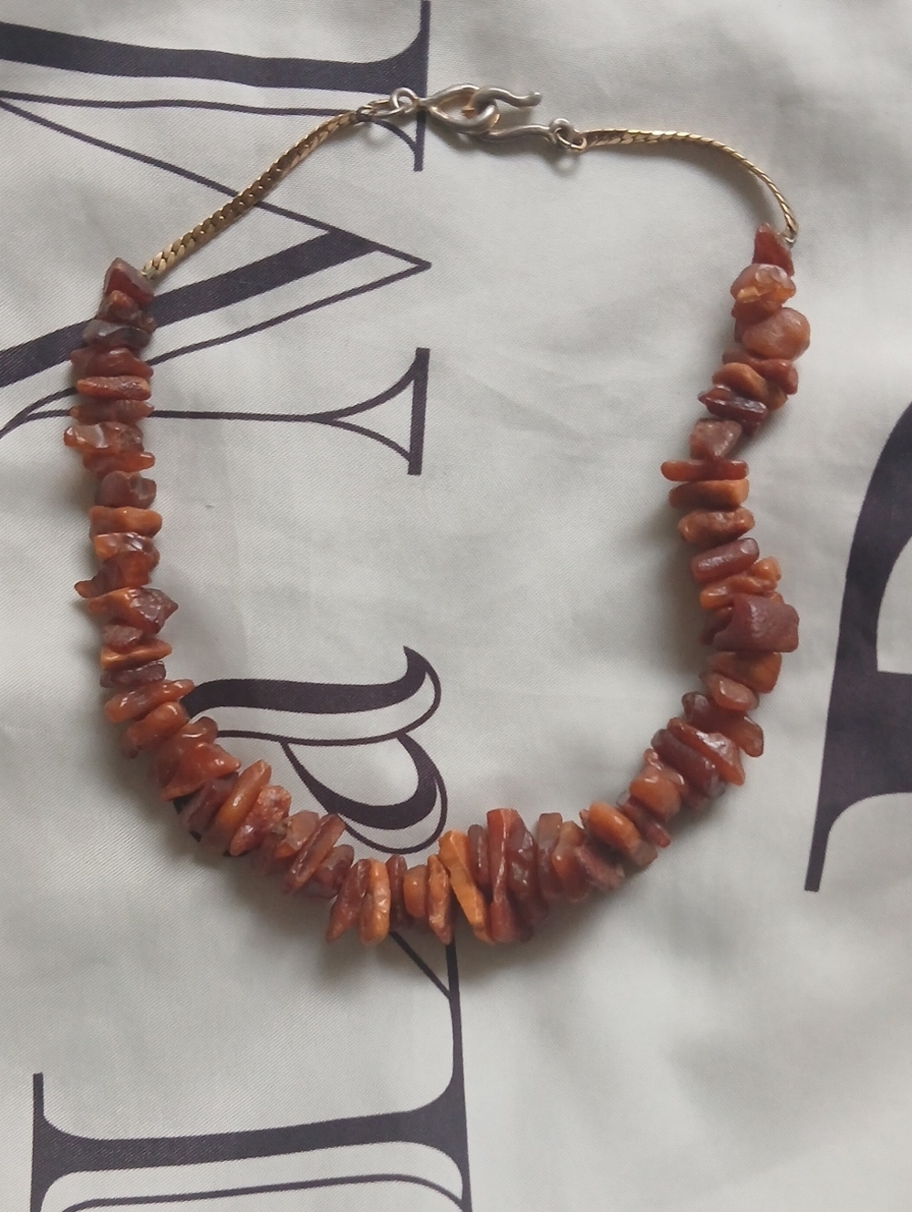 Choker Style Handcrafted Amber Stone Necklace - Women Jewelry